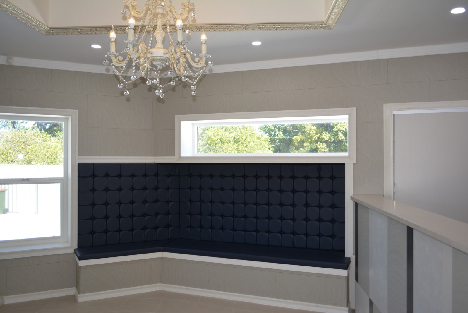 Clean, comfortable waiting room